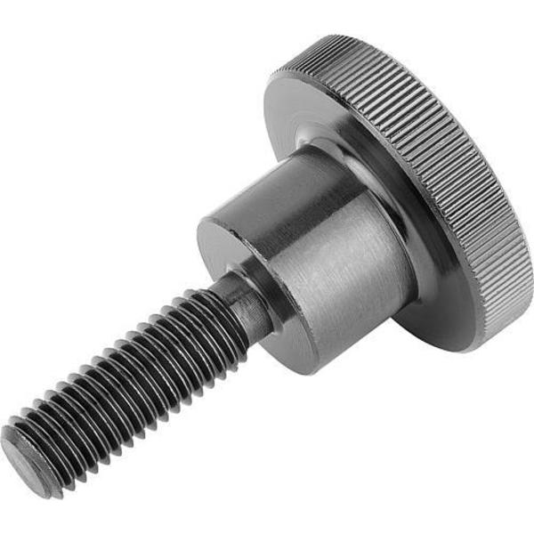 Kipp Knurled Thumb Screws in steel or stainless steel, DIN 464, metric K0140.05X16